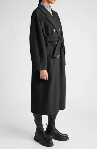 Max Mara Iconic Tailored Wool Cashmere Coat In Black