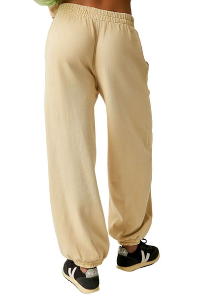 Shop Fp Movement All Star Cotton Blend Joggers In Sesame