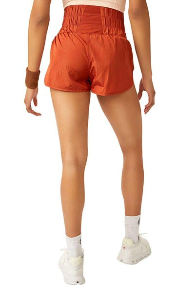 Shop Fp Movement The Way Home Shorts In Red Earth
