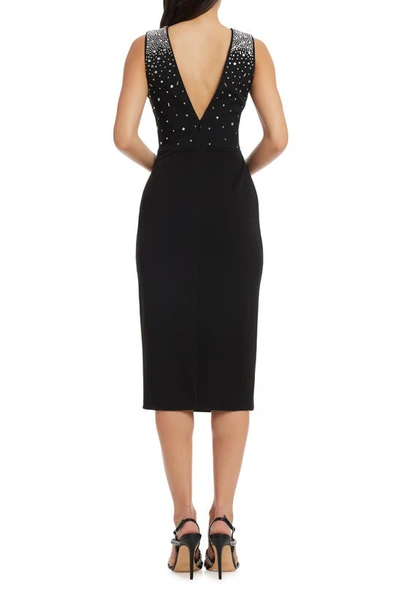 Dress The Population Emily Dress In Black-silver