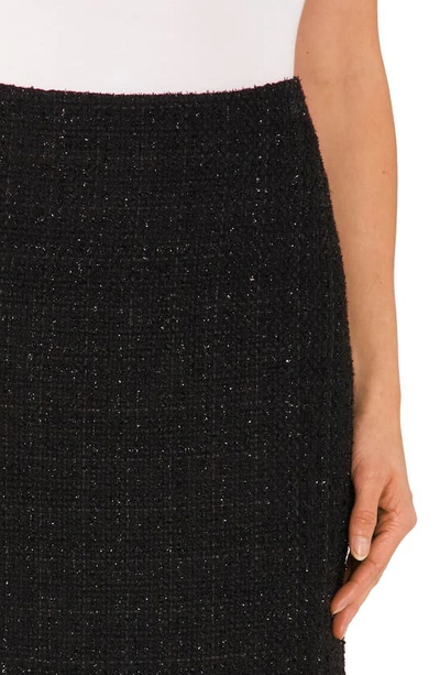 Shop Cece Tweed A-line Skirt In Rich Black