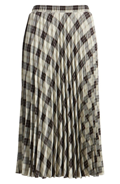 Nikki Lund Robin Pleated Midi Skirt In Black