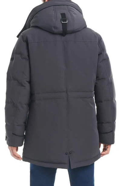 Shop Vince Camuto Water Resistant Down & Feather Fill Puffer Parka In Grey