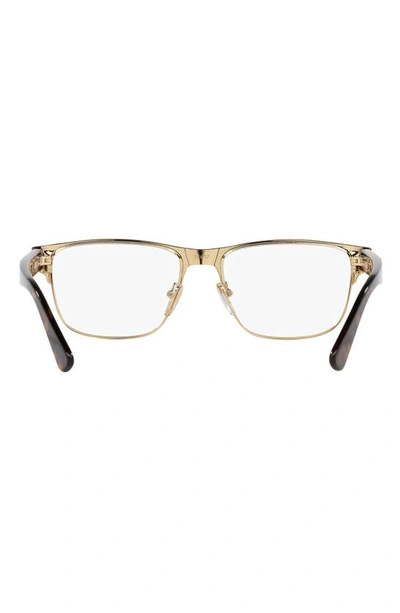 Prada 55mm Square Optical Glasses In Matte Brown