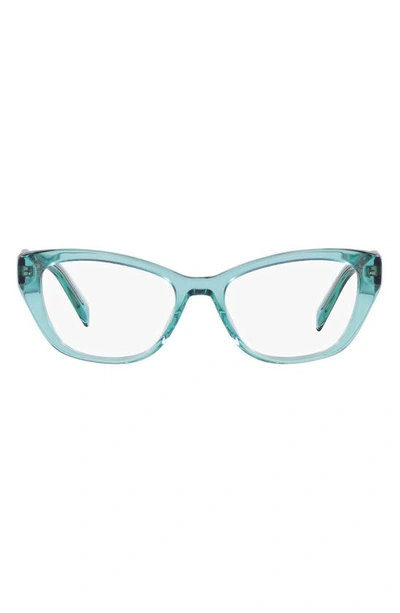 Shop Prada 52mm Cat Eye Optical Glasses In Crystal