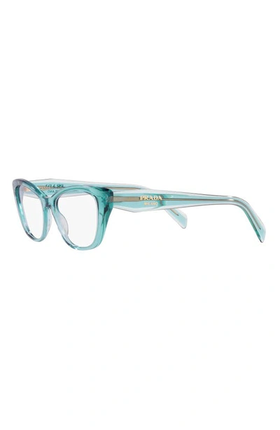 Shop Prada 52mm Cat Eye Optical Glasses In Crystal