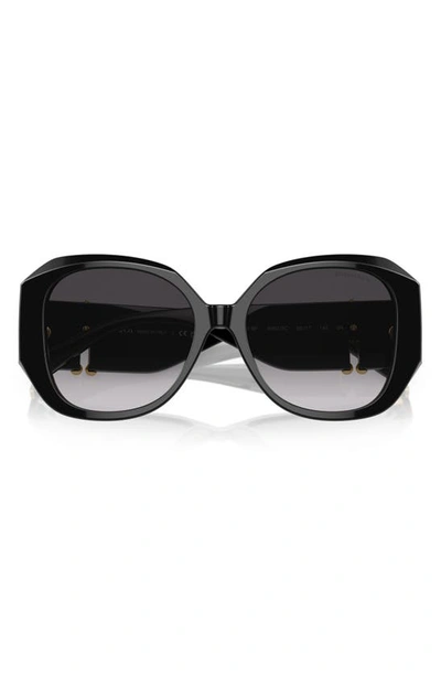 Shop Tiffany & Co . 55mm Gradient Square Sunglasses In Black