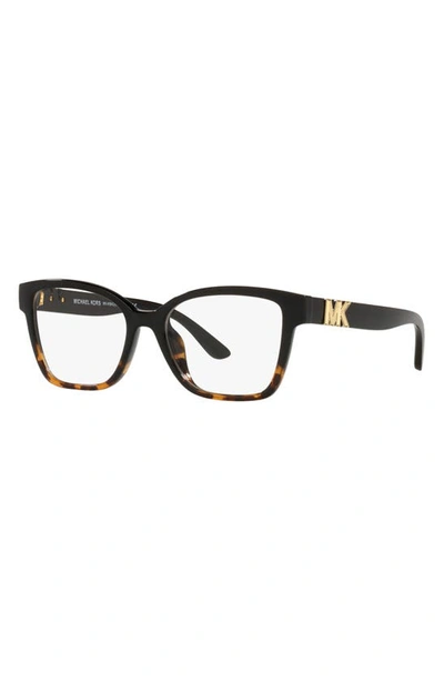 Michael Kors Karlie I 51mm Square Optical Glasses In Dark Tort