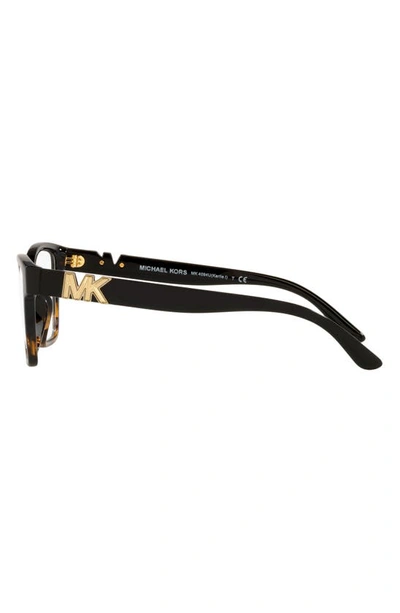 Michael Kors Karlie I 51mm Square Optical Glasses In Dark Tort