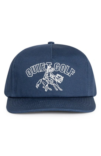 Shop Quiet Golf Ranch Baseball Cap In Navy