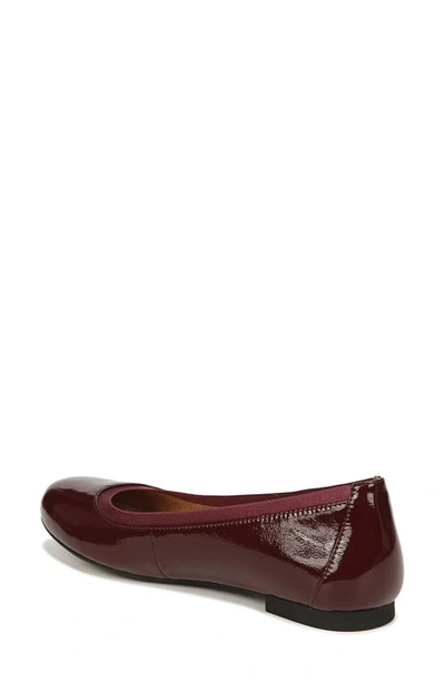 Shop Vionic Anita Flat In Crimson Red