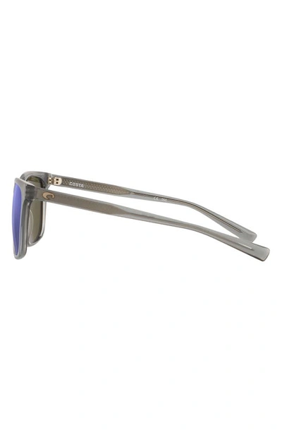 Costa Del Mar Sullivan 53mm Mirrored Polarized Square Sunglasses In Grey Tort