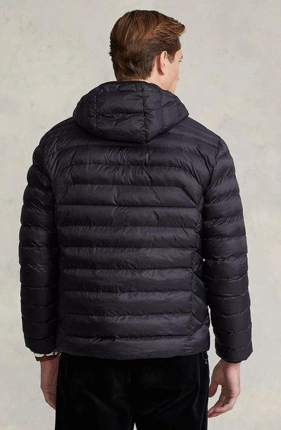 Shop Polo Ralph Lauren Terra Packable Recycled Nylon Puffer Jacket In Polo Black