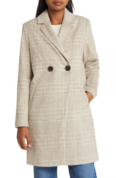 Shop Sam Edelman Windowpane Plaid Coat In Feminine Plaid