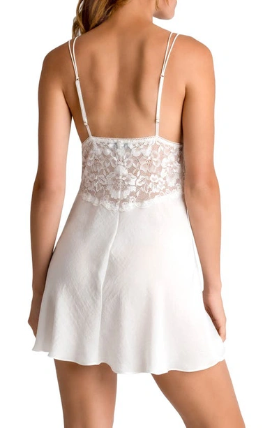 Shop In Bloom By Jonquil Lace Satin Chemise In Ivory
