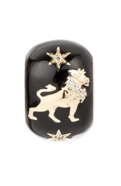 Shop Adina Reyter Zodiac Ceramic & Diamond Bead Charm In Yellow Gold / Aries