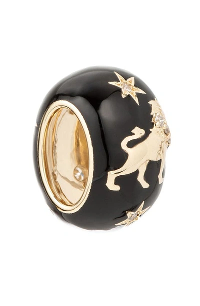 Shop Adina Reyter Zodiac Ceramic & Diamond Bead Charm In Yellow Gold / Aries