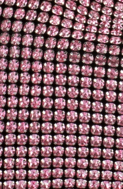 Shop Olga Berg Polly Crystal Shoulder Bag In Pink