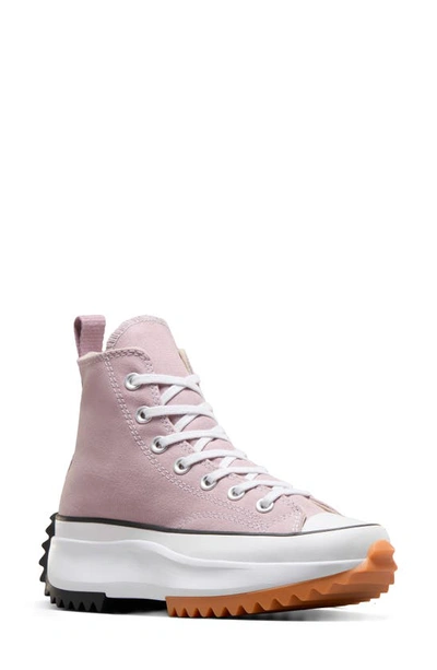 Chuck Taylor All Star Run Star Hike High Top Platform Sneaker In Phantom Violet White Black