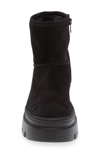 Shop Paul Green Shelly Faux Fur Lined Boot In Black Soft Suede