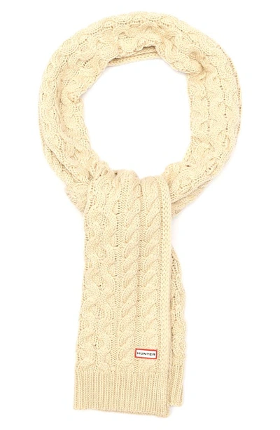 Shop Hunter Cable Knit Scarf In Cast