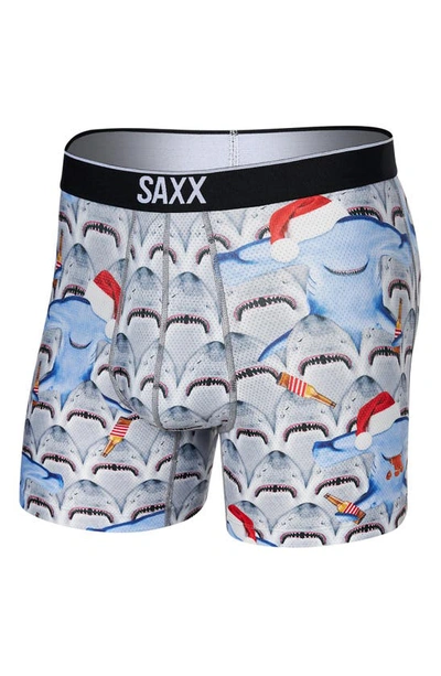 Shop Saxx Volt Performance Mesh Boxer Briefs In Get Hammered- Multi
