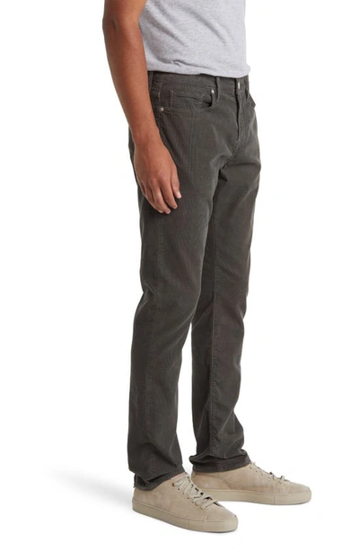 Shop Frame L'homme Corduroy Slim Jeans In Charcoal Grey