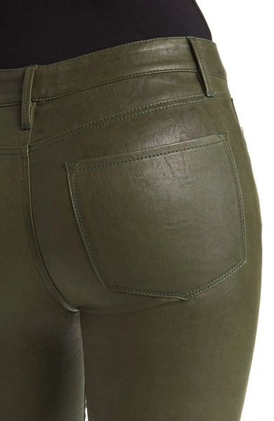 Shop Frame Le Crop Mini Boot Leather Pants In Surplus