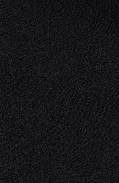 Shop Versace Satin Midi Dress In Black