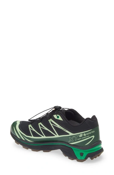 Shop Salomon Gender Inclusive Xt-6 Gore-tex® Waterproof Sneaker In Black/ Eden/ Green Ash