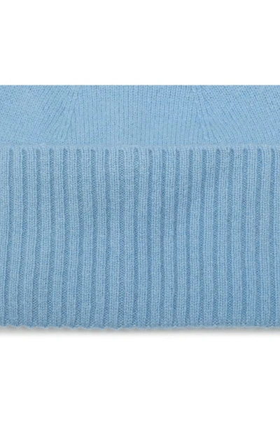 Shop Kate Spade Bow Accent Wool Beanie In Autumn Sky
