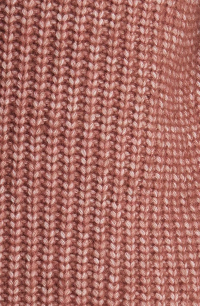 1.state Back Cutout Turtleneck Sweater In Terra Earth Brown