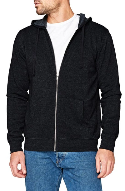Shop Threads 4 Thought Hooded Zip Sweater In Black