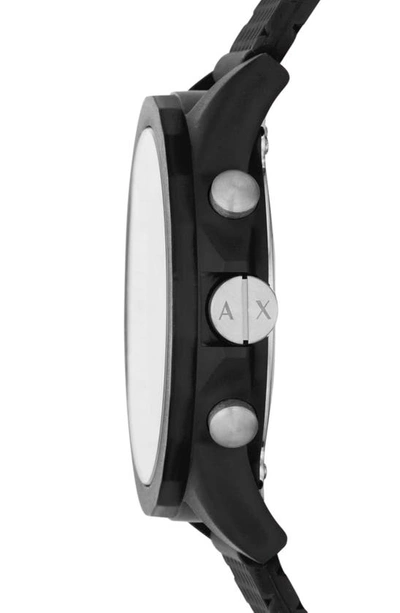 Shop Ax Armani Exchange Outer Banks Chronograph Bracelet Watch, 44mm In Black