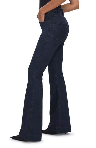 Shop Good American Good Legs Flare Jeans In Indigo516