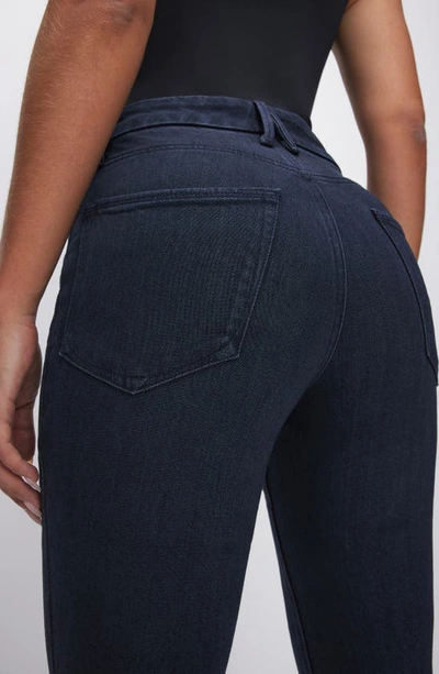 Shop Good American Good Legs Flare Jeans In Indigo516