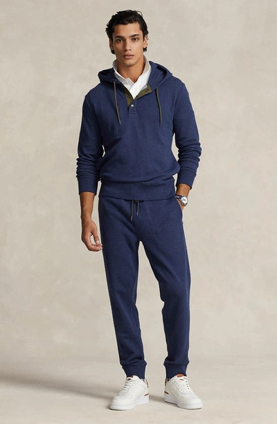Shop Polo Ralph Lauren Expedition French Terry Joggers In Spring Navy Heather