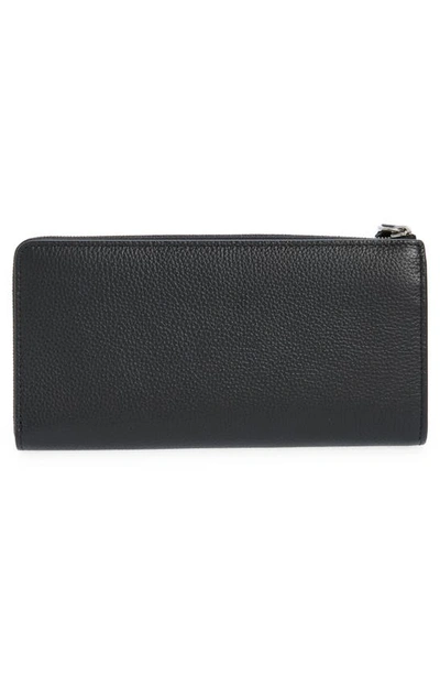 Shop Mulberry Long Zip Around Leather Continental Wallet In Black