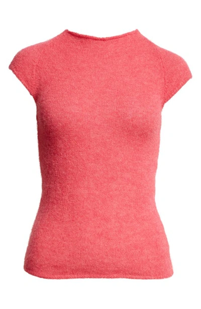 Shop Paloma Wool Guidi Cap Sleeve Alpaca Blend Sweater In Dark Fuchsia