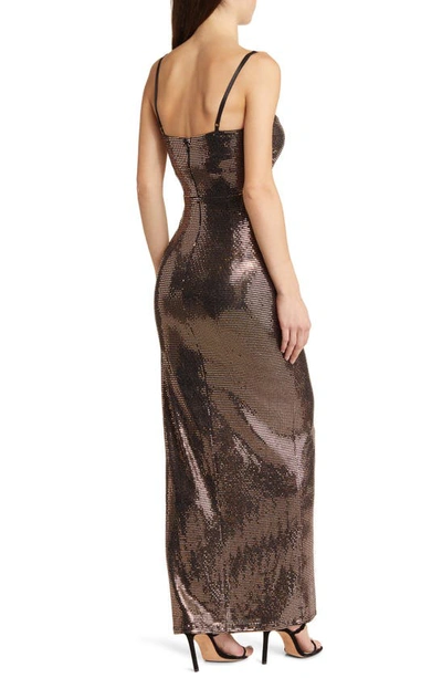 Shop Lulus Glow Goals Sequin Dress In Copper