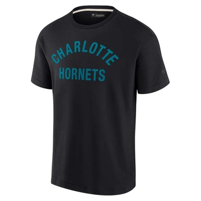Shop Fanatics Signature Unisex  Black Charlotte Hornets Elements Super Soft Short Sleeve T-shirt