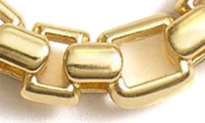 Shop Madewell Medium Mixed Chain Hoop Earrings In Vintage Gold