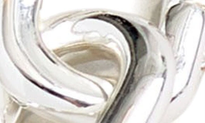 Shop Madewell Modular Carabiner Hoop Earrings In Polished Silver