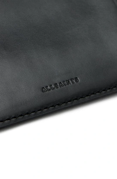 Shop Allsaints Remy Leather Wallet In Black