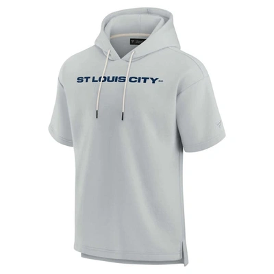 Shop Fanatics Signature Unisex  Gray St. Louis City Sc Elements Super Soft Fleece Short Sleeve Pullover Ho