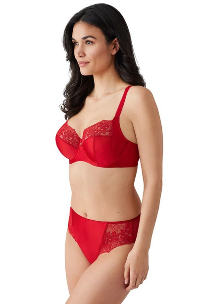 Shop Wacoal Side Note Full Coverage Underwire Bra In Barbados Cherry