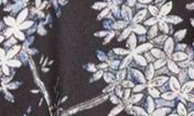 Shop Cinq À Sept Charley Floral Print Belted Shirtdress In Black Multi