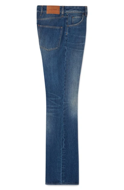Shop Blk Dnm 77 Bootcut Organic Cotton Jeans In Dark Vintage Blue