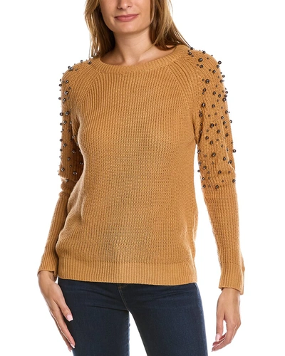 Shop Rain + Rose Wool-blend Sweater In Brown