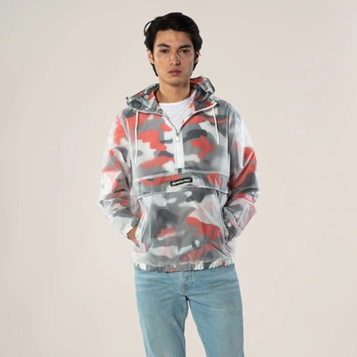 Shop Members Only Men's Translucent Camo Print Popover Jacket In Multi